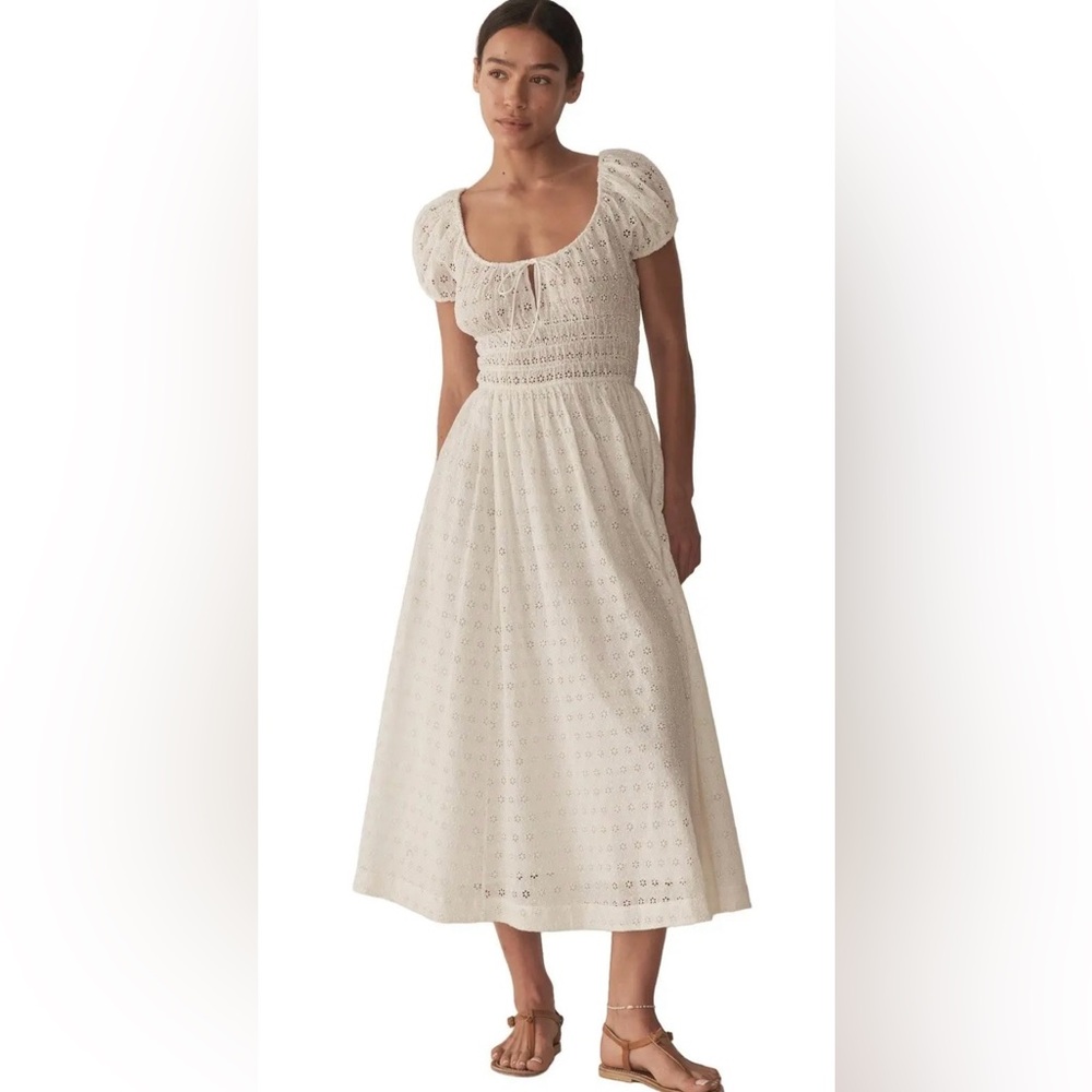 Doen Quinn Dress in Salt Eyelet NWT